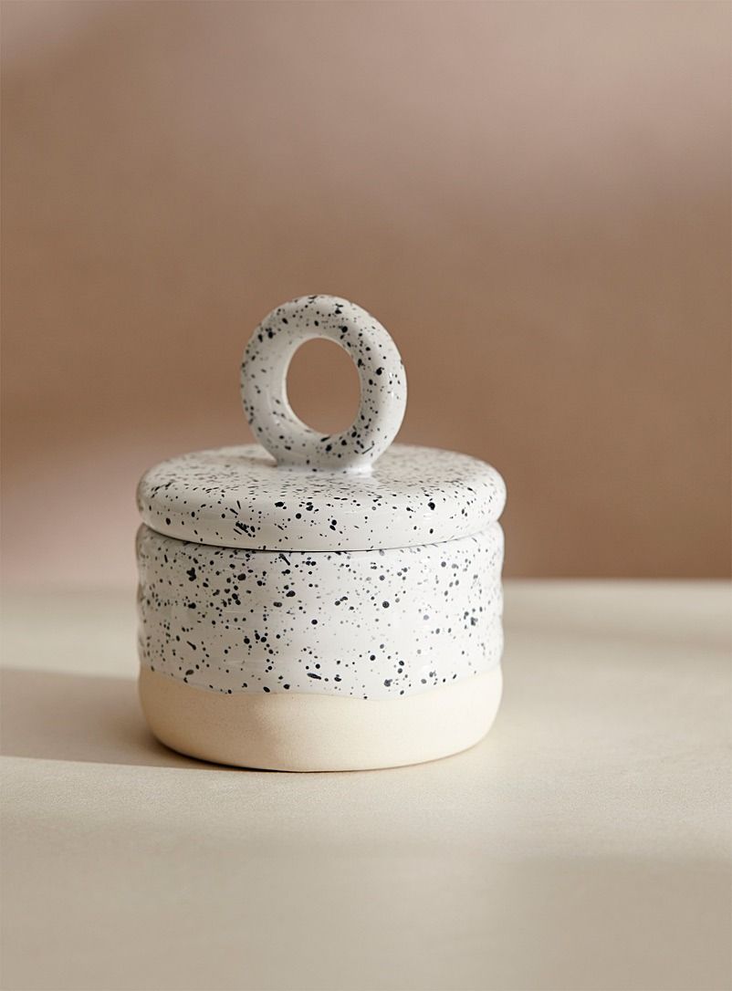 White Ceramic Jar